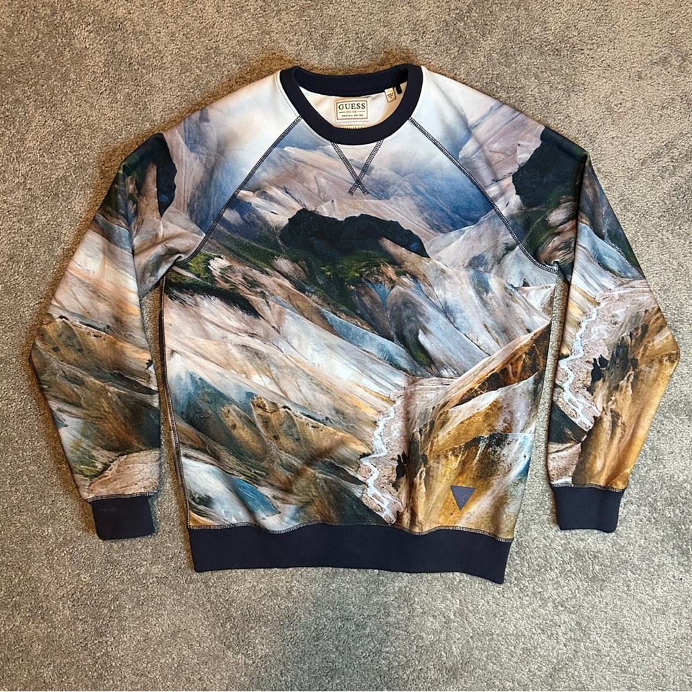 Guess Multicolor Men's Sweater Medium